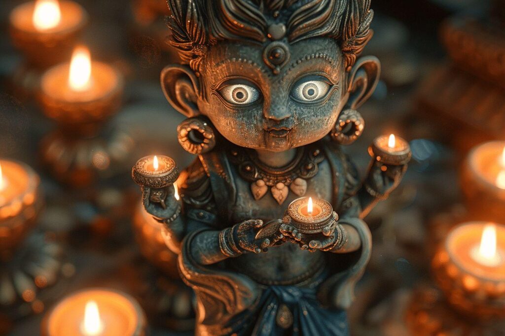 Erlang god : figurine, modèle 3D et accessoires cosplay pour le dieu chinois à trois yeux