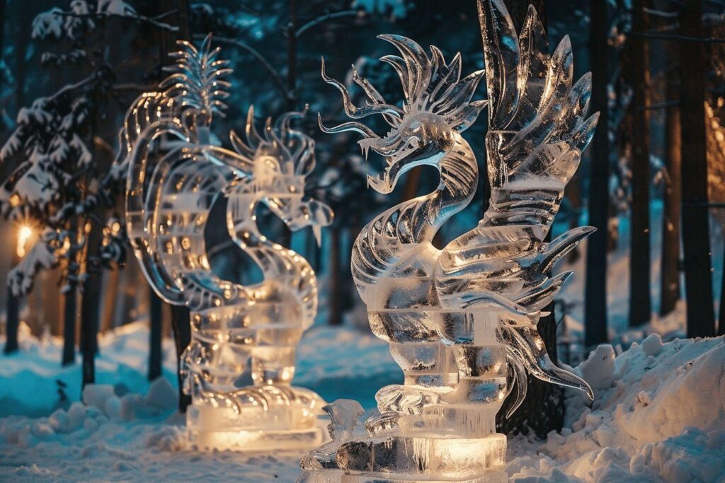 Les miracles de glace : explorez la magie des créations glacées incroyables