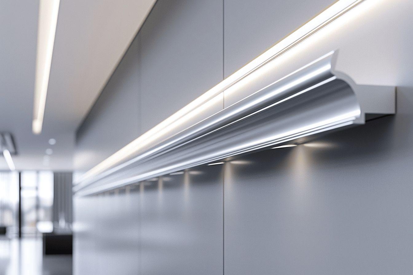 Ghost tube : profil en aluminium pour plafond tendu et systèmes muraux
