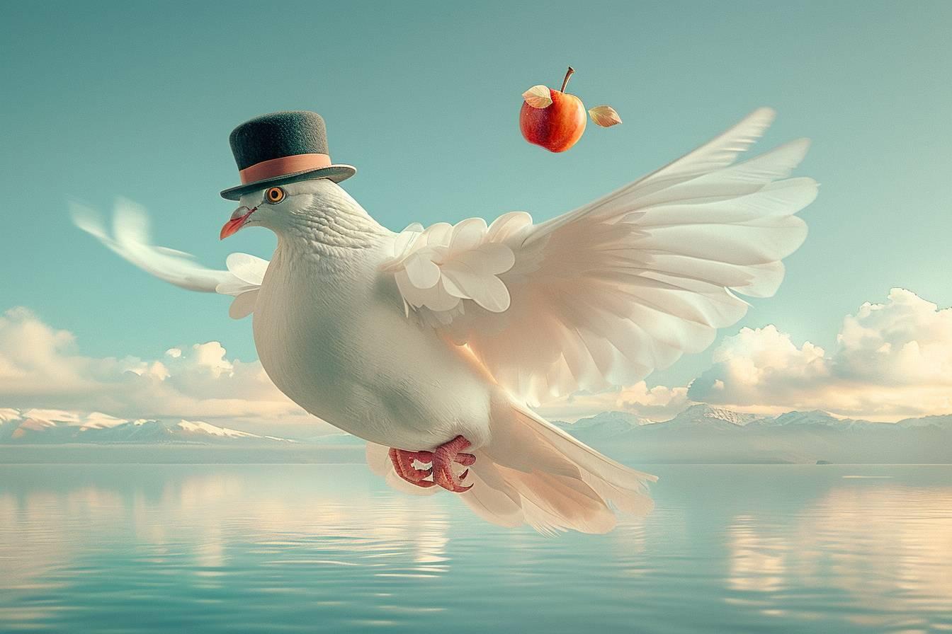 La colombe de Magritte : un symbole surréaliste de paix et de liberté dans l'art contemporain