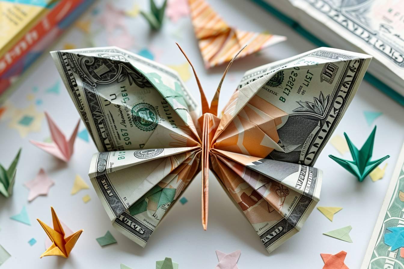 Comment réaliser un pliage de billet en forme de papillon : techniques et astuces pour un origami monétaire