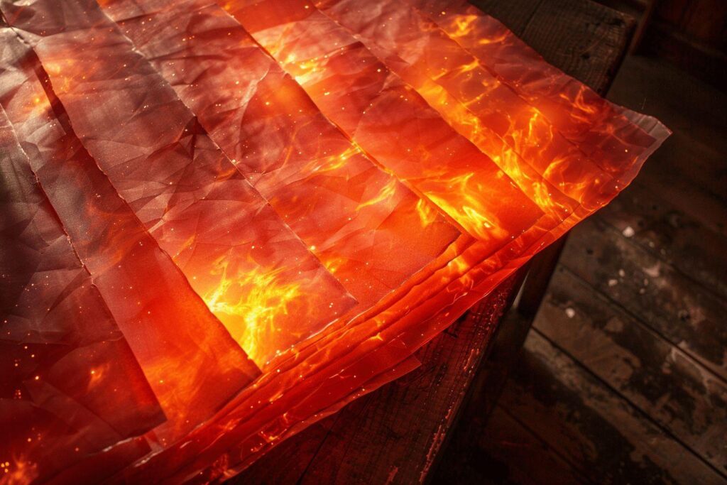 Papier flash magique : feuilles pour effets de flammes spectaculaires en magie